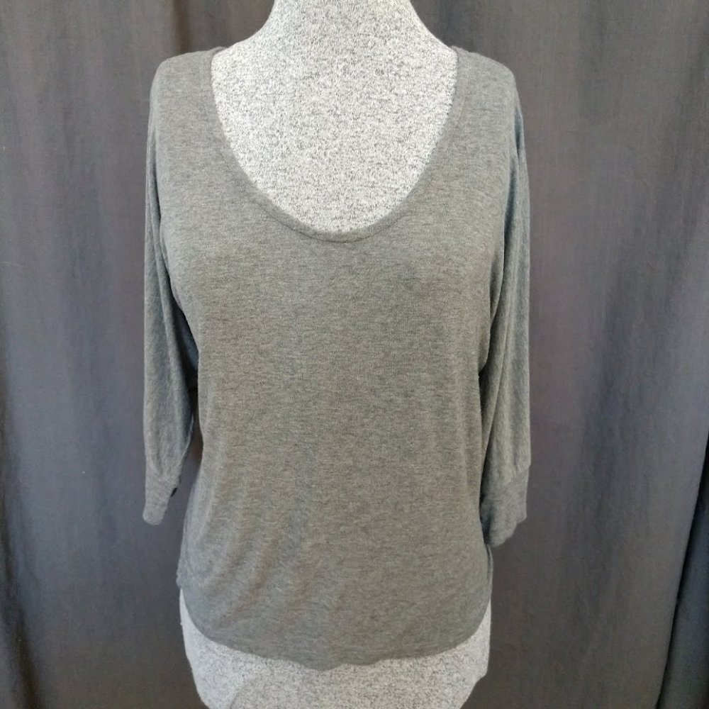 Splended | Heather Grey Batwing Tee
